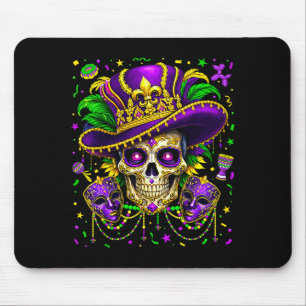 Mardi Gras Suiker Schedel Vrouwen Carnaval New Orl Muismat