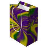 Mardi Gras Swirls Medium Cadeauzakje (Achterkant Gekanteld)