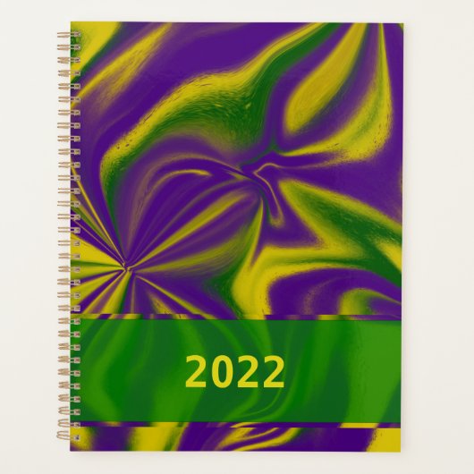 Mardi Gras Swirls Planner (Voorkant)