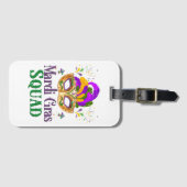 Mardi Gras-team Bagagelabel (Voorkant (horizontaal))