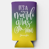 Mardi Gras Text Design Ombre (Voorkant)