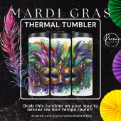 Mardi Gras thermische bekercan Thermosbeker