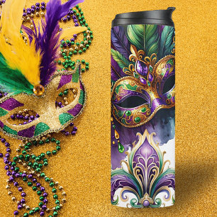 Mardi Gras Thermische Tumbler Thermosbeker