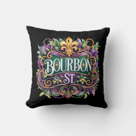 Mardi Gras Throw Pillow Kussen