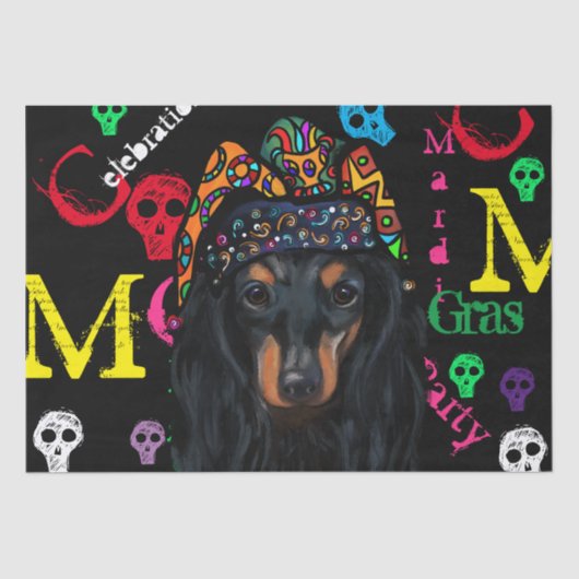 Mardi GRAS Tissuepapier (Voorkant)