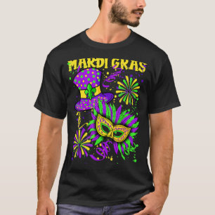 Mardi Gras Top Hat and Mask Fireworks New Orleans