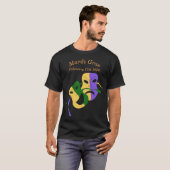 Mardi Gras Tragedy Comedy Mask T-shirt (Voorkant volledig)