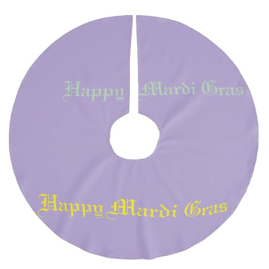 Mardi Gras Tree Skirt Kerstboom Rok (Voorkant)