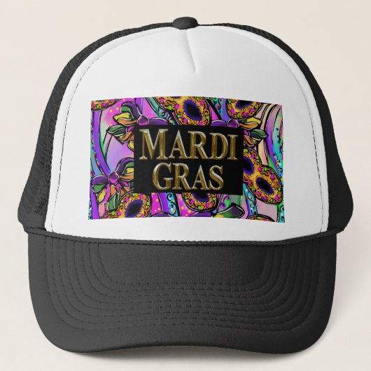 MARDI GRAS TRUCKER PET (Voorkant)