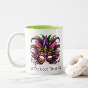 Mardi Gras  Tweekleurige Koffiemok