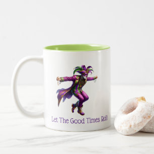 Mardi Gras  Tweekleurige Koffiemok