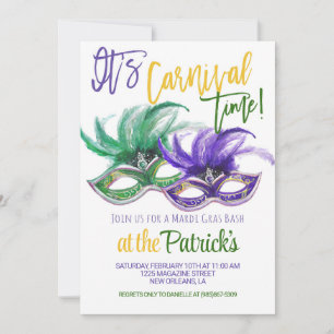 Mardi Gras Uitnodiging