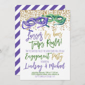 Mardi Gras Uitnodiging (Voorkant / Achterkant)