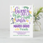 Mardi Gras Uitnodiging (Staand voorkant)