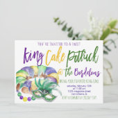 Mardi Gras Uitnodiging (Staand voorkant)