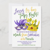 Mardi Gras Uitnodiging (Voorkant)