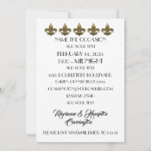 Mardi Gras - Uitnodiging voor een cocktailparty (Achterkant)