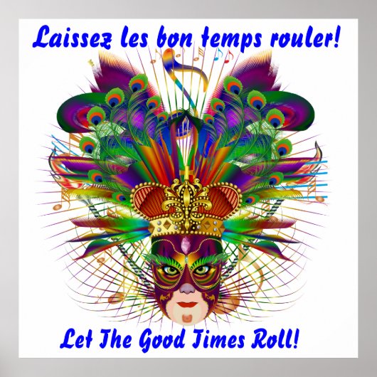 Mardi Gras, Uitzicht notities Poster (Voorkant)