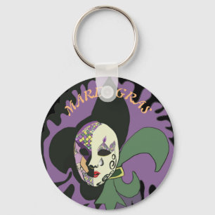 Mardi Gras Venetian Mask Colorful Sleutelhanger