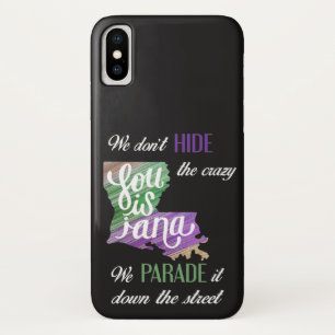 Mardi Gras Verberg geen gekke parade leugenaar iPhone X Hoesje