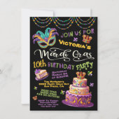 Mardi Gras Verjaardag Pyjamafeest Kaart (Voorkant)