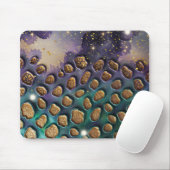 Mardi Gras Vibes Leopard Print Muismat (Met muis)