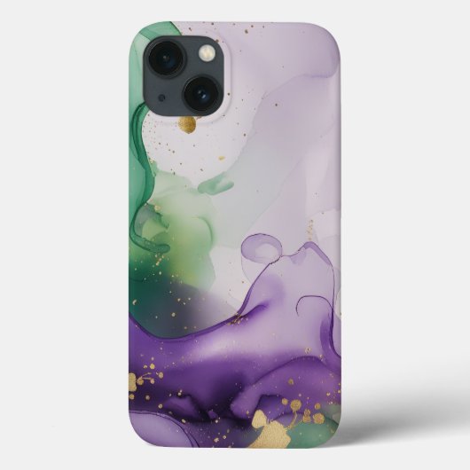Mardi Gras Vibes Waterverf Inck Case-Mate iPhone Case (Achterkant)