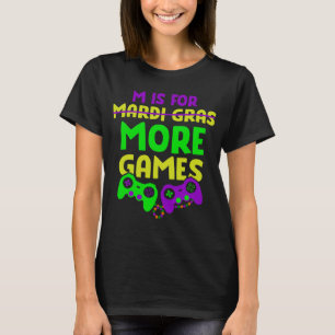Mardi Gras Video Game Controller Geweldige boys Ko T-shirt