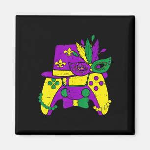 Mardi Gras Video Game Controller Jester Pet Costum Magneet