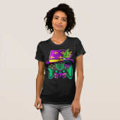Mardi Gras Video Game Controller Jester Pet Costum T-shirt (Voorkant volledig)