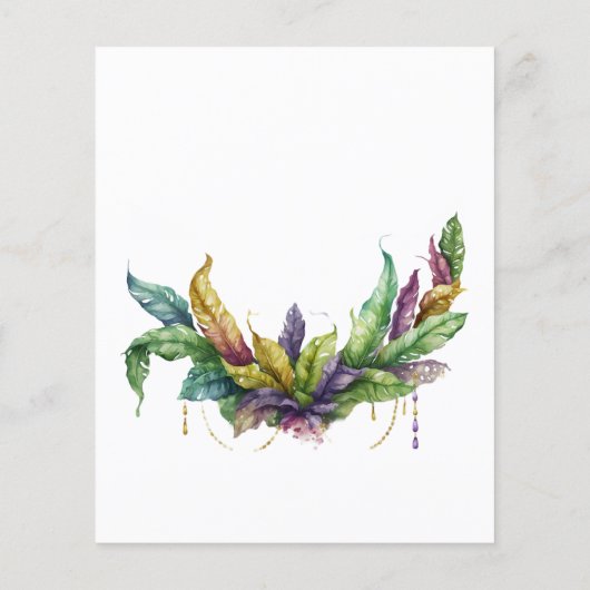 Mardi Gras Viering Waterverf Kroon