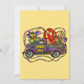 Mardi Gras Vintage Camion Crawfish Invitation à éb (Dos)