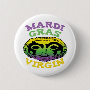 Mardi Gras Virgin Ronde Button 5,7 Cm