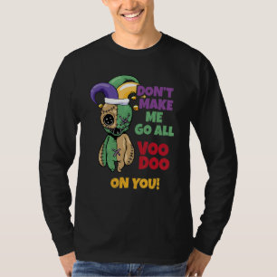 Mardi Gras Voodoo Zwarte Magie Carnaval Fan Voodoo T-shirt