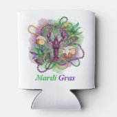 Mardi Gras Watercolor Celebration  Blikjeskoeler (Achterkant)