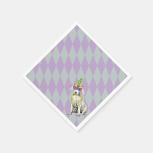 Mardi Gras Weimaraner Servet