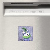 Mardi Gras Westie Magnet (In Situ (Lave-vaisselle))