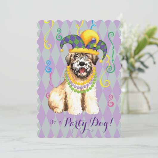 Mardi Gras Wheaten Kaart (Staand voorkant)