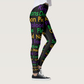 Mardi Gras Words Leggings (Rechts)