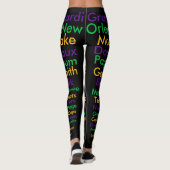 Mardi Gras Words Leggings (Achterkant)