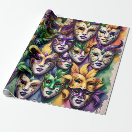 Mardi Gras Wrapping Paper Cadeaupapier