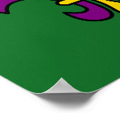 Mardi grass fleur-de-lys poster (Hoek)