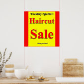 Mardi Haircut Vente Poster Matte (Cuisine)
