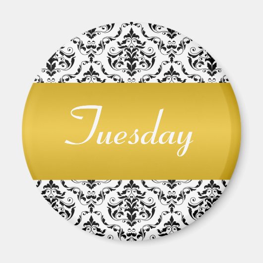 Mardi Jaune - Aimant Damassé (Devant)