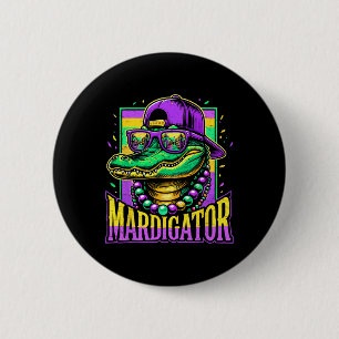 Mardigator Carnaval Alligator Kostuum Kinder Jonge Ronde Button 5,7 Cm