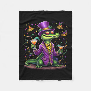Mardigator Mardi Gras Alligator Kostuum Mannen Vro Fleece Deken