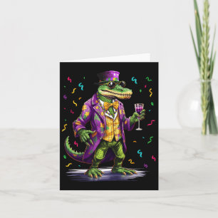 Mardigator Mardi Gras Alligator Kostuum Mannen Vro Kaart