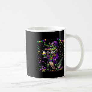 Mardigator Mardi Gras Alligator Kostuum Mannen Vro Koffiemok