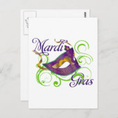 MardiGras Briefkaart (Voorkant / Achterkant)
