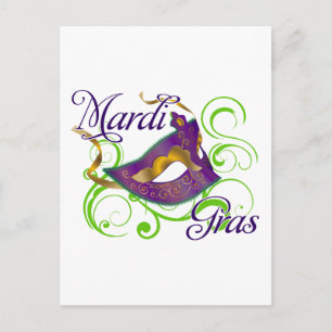 MardiGras Briefkaart